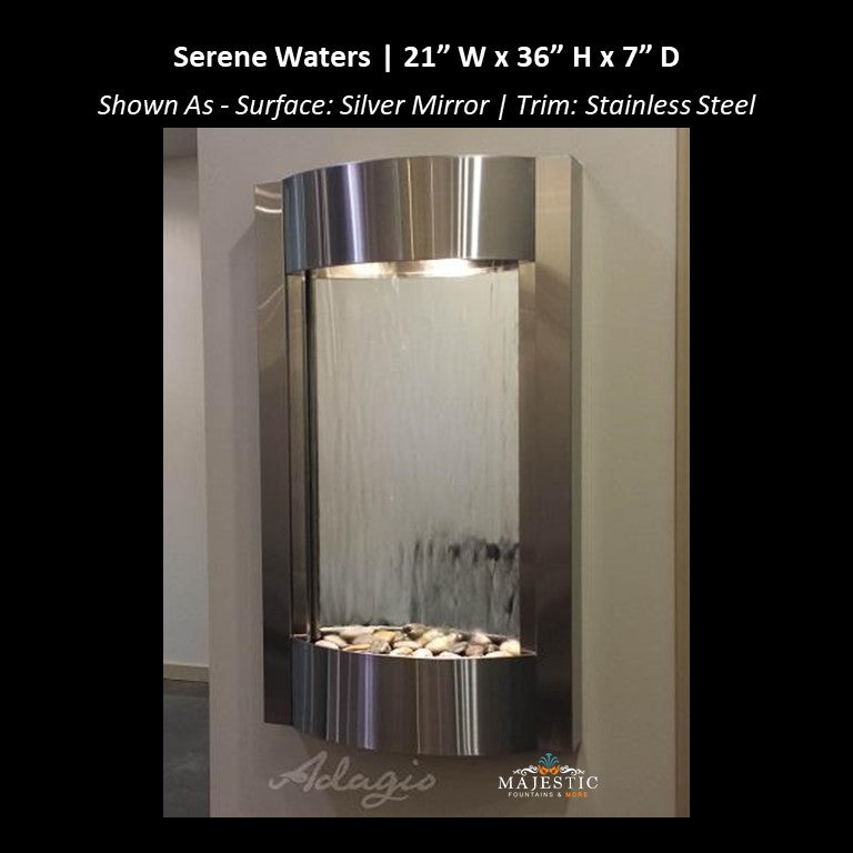 Adagio Serene Waters 36"H x 21"W - Indoor Wall Fountain - Majestic Fountains