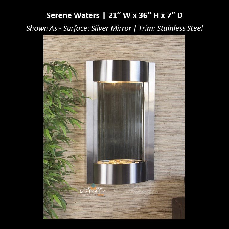 Adagio Serene Waters 36"H x 21"W - Indoor Wall Fountain - Majestic Fountains