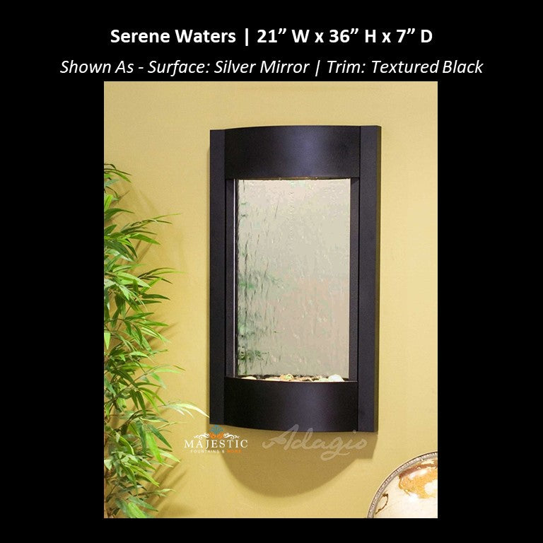 Adagio Serene Waters 36"H x 21"W - Indoor Wall Fountain - Majestic Fountains