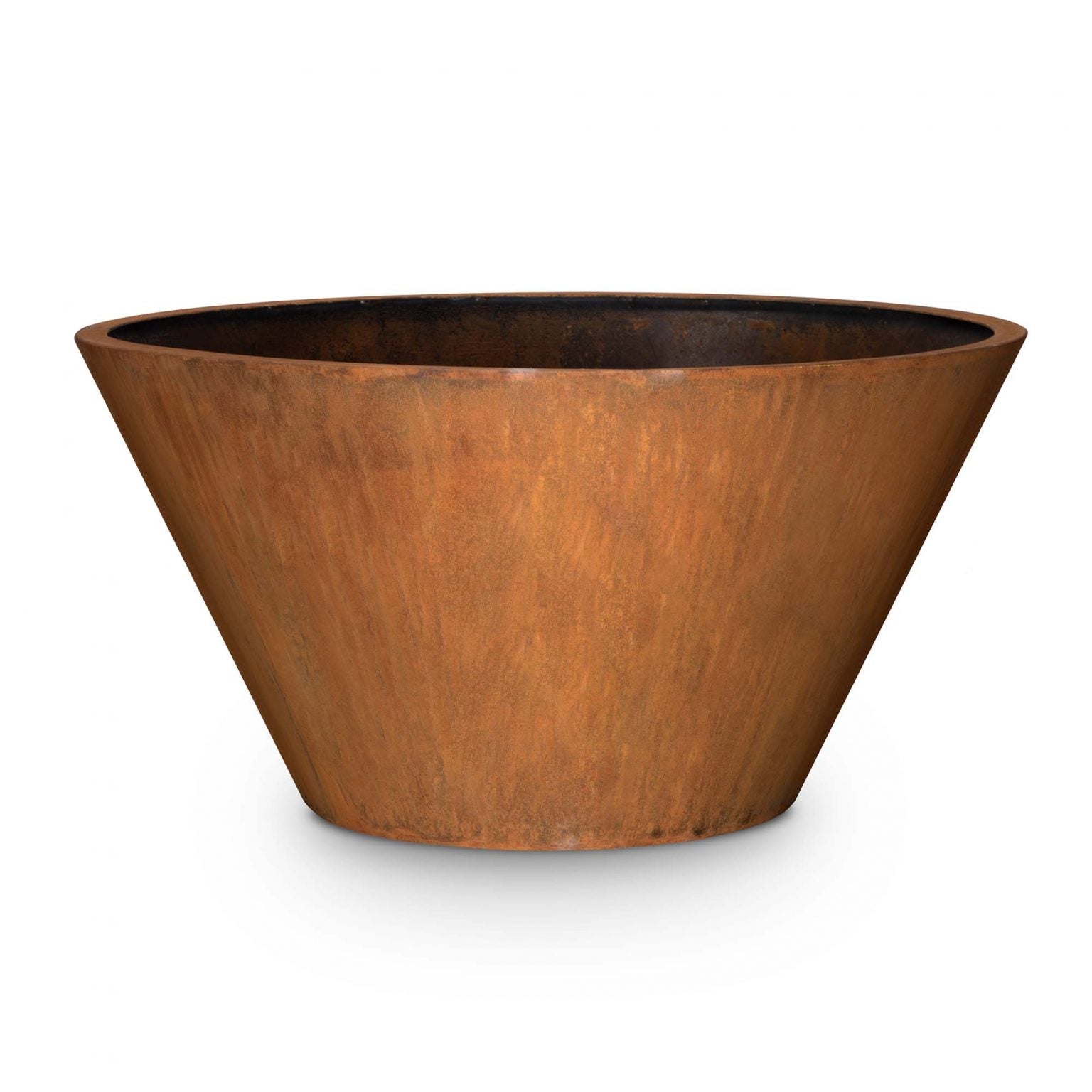 The Outdoor Plus 20" Tall Sierra Planter in Corten Steel