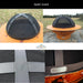 Crater / Eclipse Wood Burning and Gas Fire Pit - by Fire Pit Art - Majestic Fountains