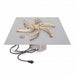 TOP Fires Square Flat Pan & Brass Bullet Burner With Electronic Ignition Kit by The Outdoor Plus - Majestic Fountains