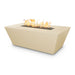 TOP Fires Angelus Rectangle Fire Pit in GFRC Concrete Fire Pit by The Outdoor Plus - Majestic Fountains