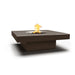 TOP Fires Balboa 15" Tall Square Fire Table in GFRC Concrete by The Outdoor Plus - Majestic Fountains