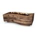 TOP Fires Big Sur Fire Pit in Wood Grain Concrete by The Outdoor Plus - Majestic Fountains