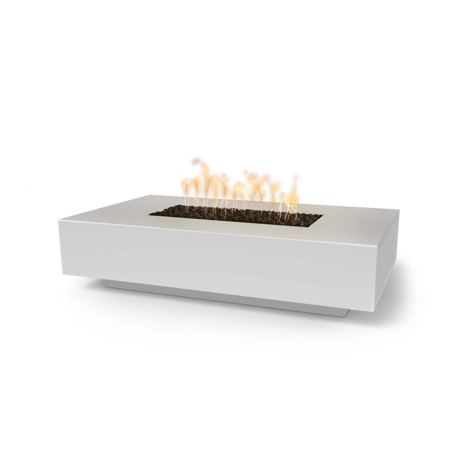 TOP Fires Cabo linear Fire Pit in GFRC Concrete by The Outdoor Plus - Majestic Fountains