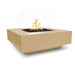 TOP Fires Cabo Square Fire Pit in GFRC Concrete by The Outdoor Plus - Majestic Fountains