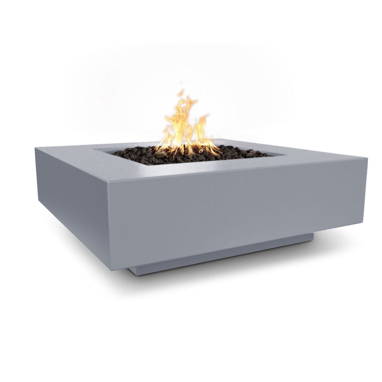 TOP Fires Cabo Square Fire Pit in GFRC Concrete by The Outdoor Plus - Majestic Fountains