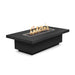 The Outdoor Plus Fremont 15" Tall Rectangle Fire Pit in Powder Coated Steel-Majestic Fountains and More