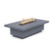 The Outdoor Plus Fremont 15" Tall Rectangle Fire Pit in Powder Coated Steel-Majestic Fountains and More