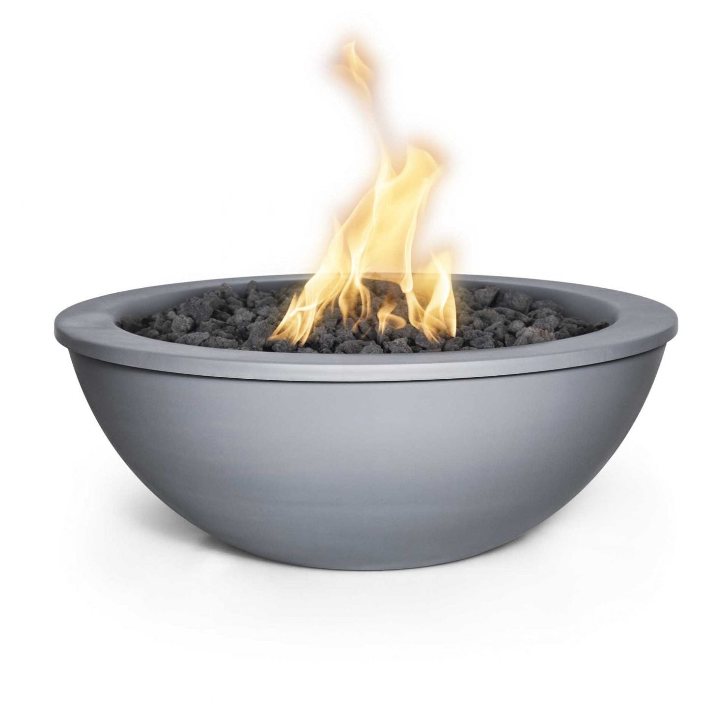 QUICKSHIP Sedona 27"D x 10"H Fire Bowl Powder Coated Gray + Free Cover