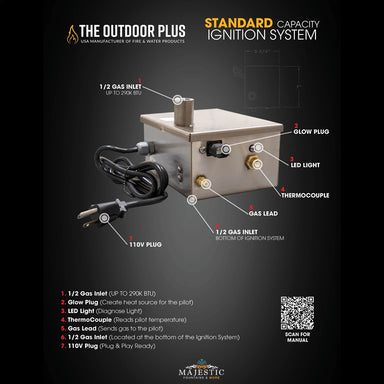 Standard Capacity – Plug & Play Smart Weather Electronic Ignition System By The Outdoor Plus - Majestic Fountains