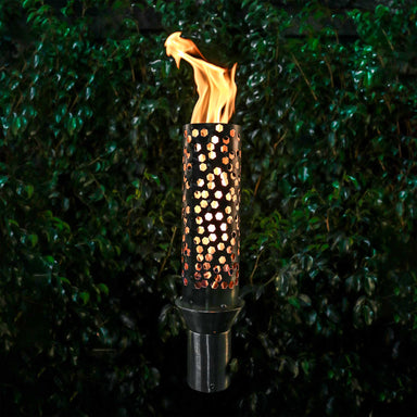 TOP FIRES HONEYCOMB Fire Torch 14" in Stainless Steel - Majestic Fountains