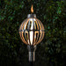 TOP FIRES GLOBE Fire Torch 14" in Stainless Steel - Majestic Fountains