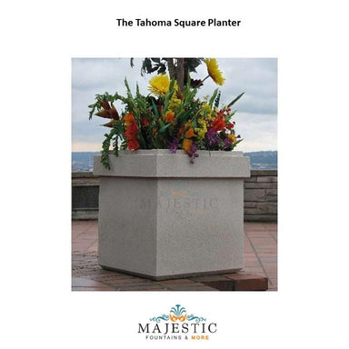 Tahoma Square Planter in GFRC - Majestic Fountains