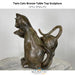 Twin Cats Table Top Bronze sculpture - Majestic Fountains and More