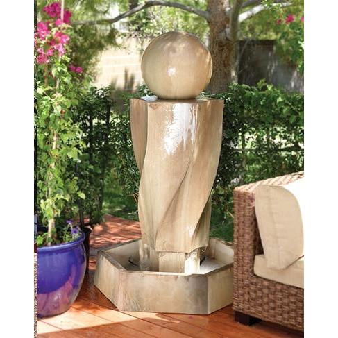 Vortex Fountain with Ball-Outdoor Fountain - Majestic Fountains