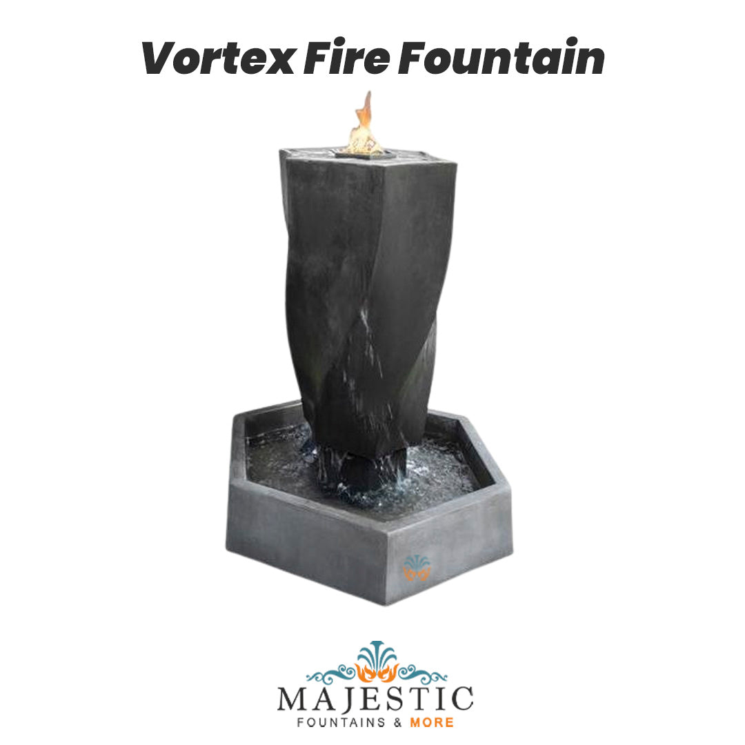 Vortex Fire Fountain - Majestic Fountains and 