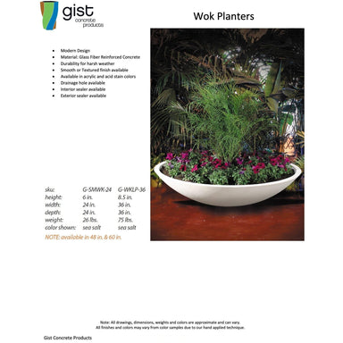 Wok Planters in GFRC by GIST - Majestic Fountains