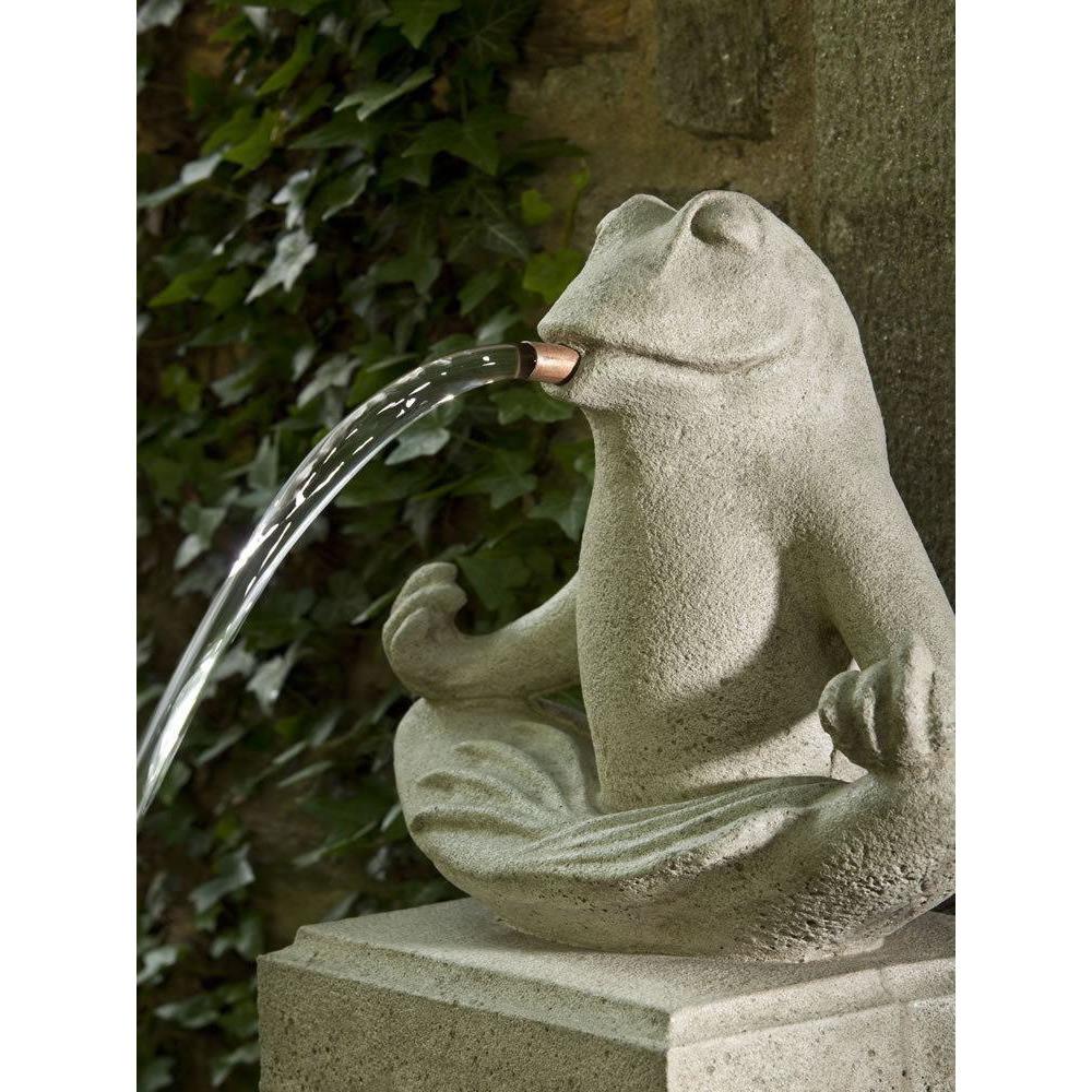 Zen Plinth Fountain in Cast Stone by Campania International FT-202 - Majestic Fountains