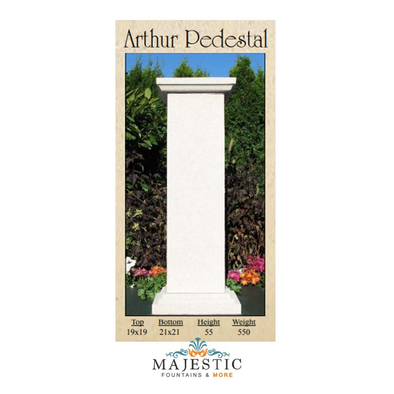 Arthur Pedestal in GFRC - Majestic Fountains