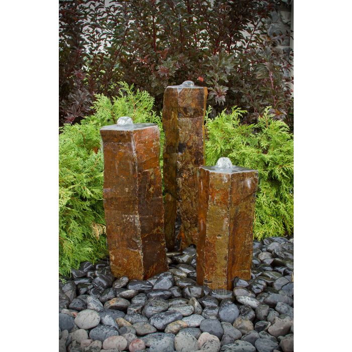 Basalt Column - Polished Tops - Complete Fountain Kit - Majestic ...