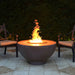 TOP Fires Sienna Round Fire Pit in GFRC Concrete by The Outdoor Plus - Majestic Fountains