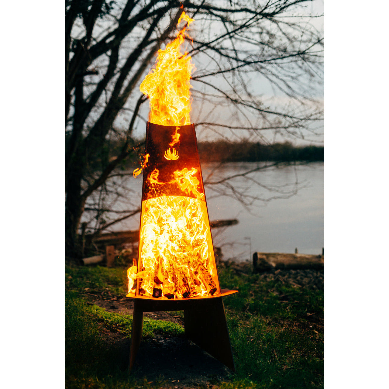 Vesuvius by Fire Pit Art - Majestic Fountains