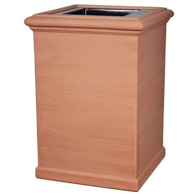 Archpot Italian Tall Square Trash/Ash - Majestic Fountains