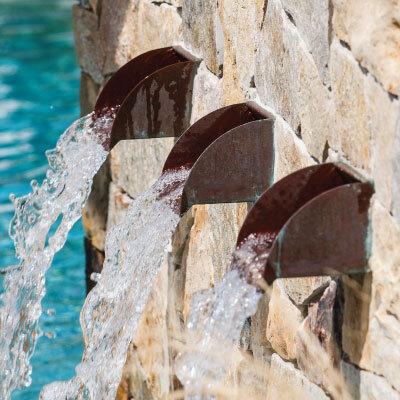 Bobe Radius Scupper - Copper - Majestic Fountains