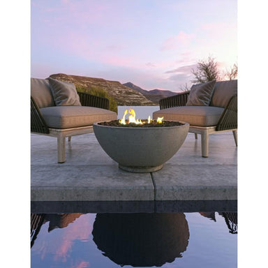 Large Sanctuary Fire Bowl - 18" H x  38 3/4" W Over 3 ft wide - Majestic Fountains