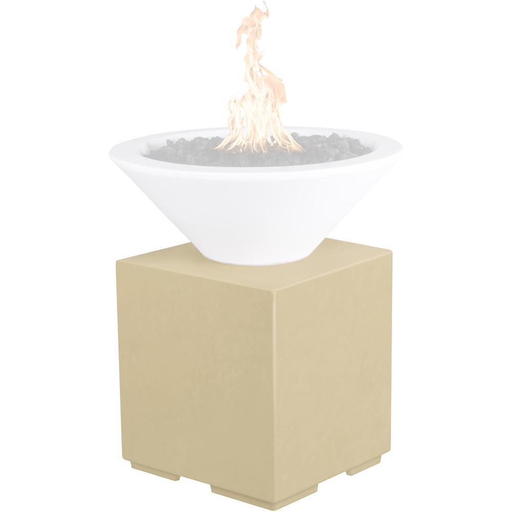 TOP Fires Concrete Pedestal & Propane Tank Enclosure by The Outdoor Plus - Majestic Fountains