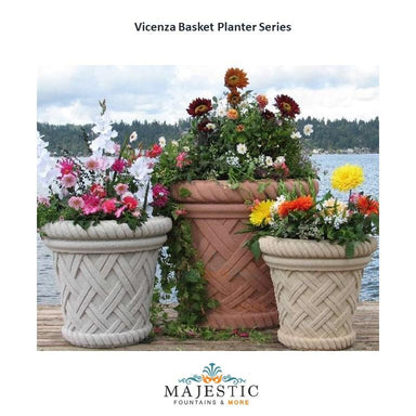 Vicenza Basket Planter in GFRC - Majestic Fountains