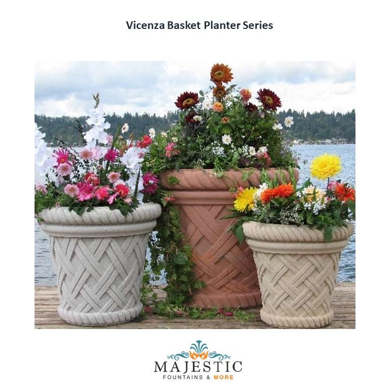 Vicenza Basket Planter in GFRC - Majestic Fountains